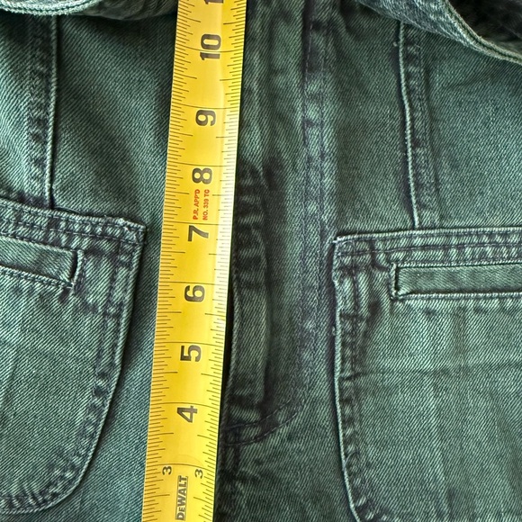 Cruise Designer Womens Tie Waist Green Stone Wash Jeans Size 38 - Picture 6 of 12